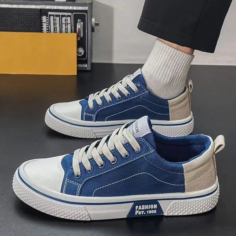 2025 Hot Sale Breathable Sneaker for Men Casual Shoes Flat Canvas Shoes