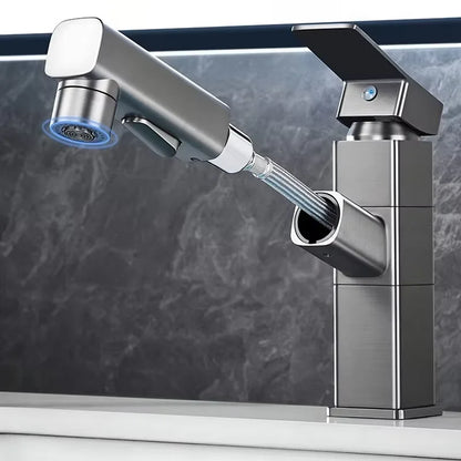 YaoPeng YP-K127 Modern Touchless Ceramic Valve Core Brass Deck Mounted 1-Handle Bathroom Basin Faucet Hot/Cold Water Mixer 306