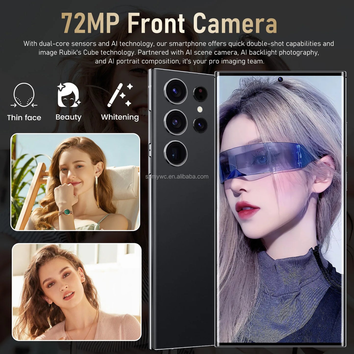 2024 NEW Brand Original S24 Ultra 5g Telephone 6.8 Inch 12Gb+512GB Android Smartphone Android 13 64MP 5000Amh 4G Mobile Phones