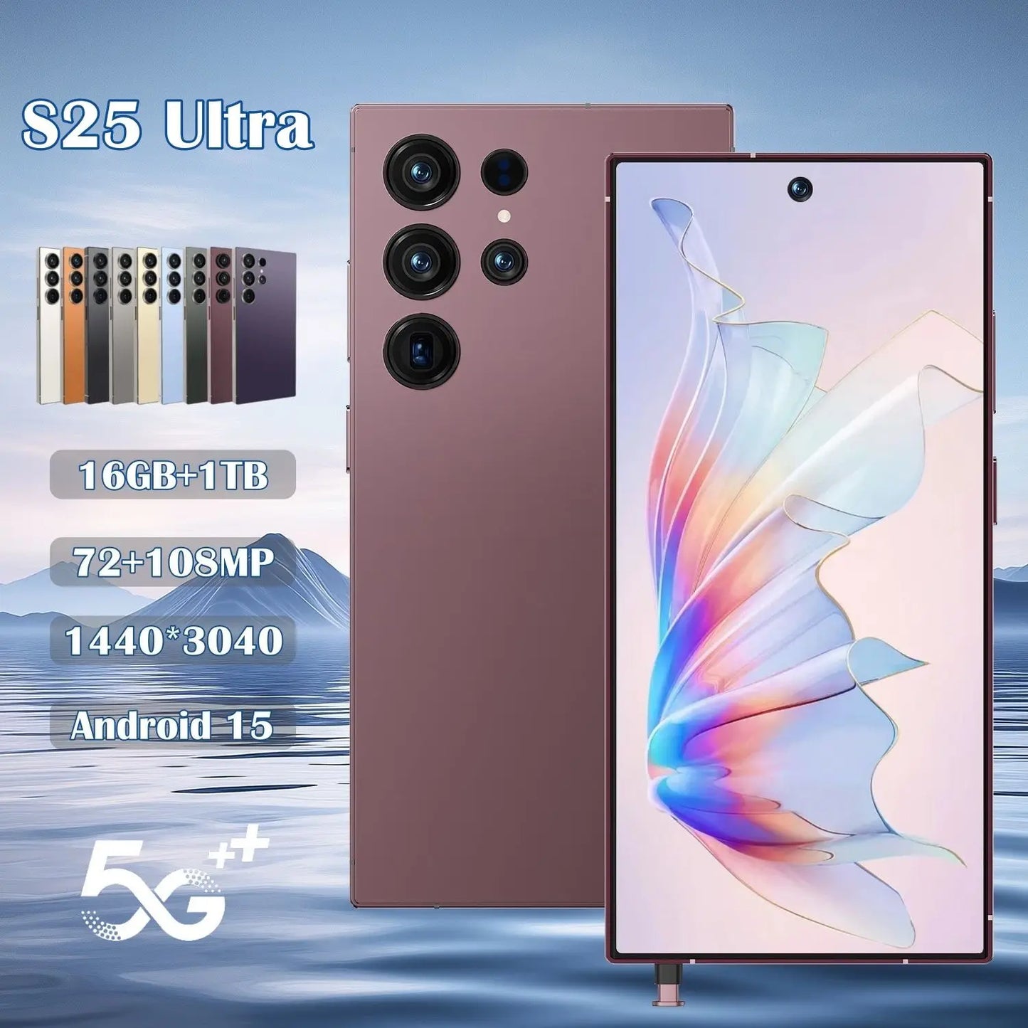 High Quality Best Selling S25 Ultra Original 2025 New Smartphone 16G+1TB Android  Built-in Pen 5G Mobile Phone Global Telephone