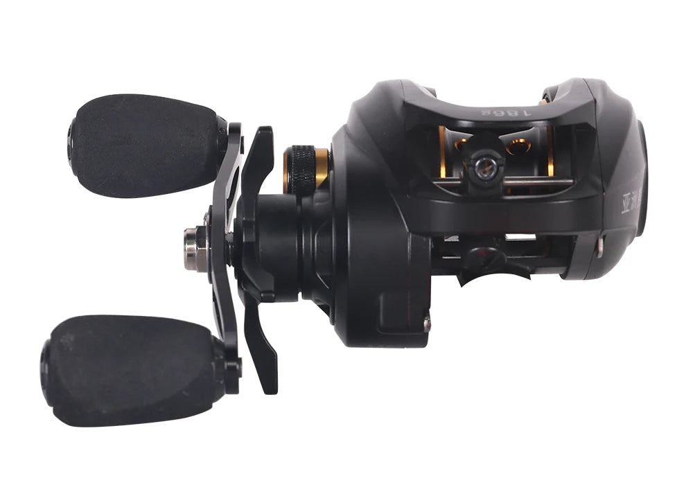 KALIOU Carbon Baitcasting Spinning Fishing Reel 8kg Max Drag Line Twist Prevention for Deepsea Saltwater Use Left Hand