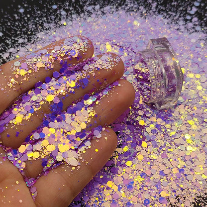 Bulk Glitter Wholesale Price Color Shift Chunky Mixed Glitter for Tumbler