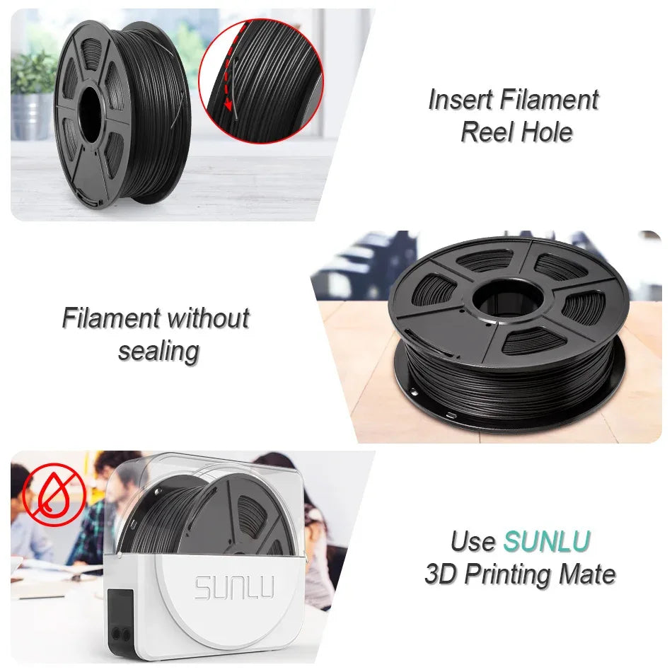 SUNLU PLA Filament 2KG 1KG/ Roll 3D Printer Filament PLA 1.75mm 3d Filament PLA Printing Materials for 3D Printer to 3D Printing