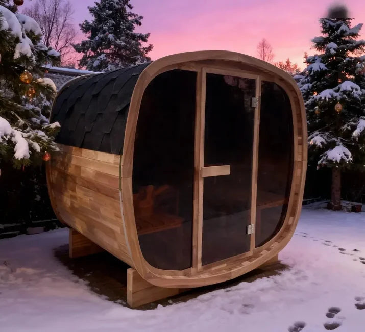 4-Person Cedar Sauna Aromatic Wellness Therapy for Your Outdoor Sanctuary