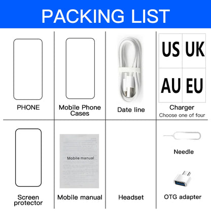 New Product 7.3 Inch 16GB+1TB 6800 MAh 5G Smartphone t Echno Phone Original Povo 5 Pro Mobile Phone Android 13.0 Telephone