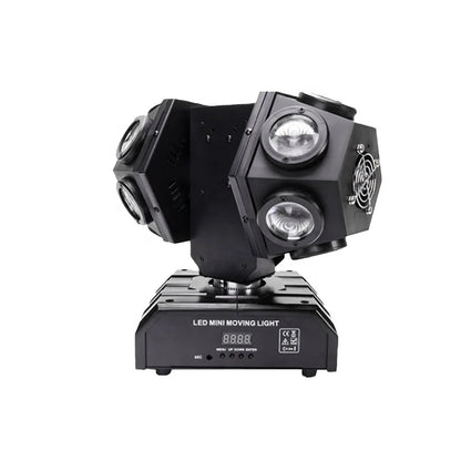 Factory Direct RGBW 4in1 Laser Moving Head Light Double Head Beam Stage Effect Light 12*10w LED Rotating Light