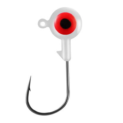 FTK Carbon Steel Fishhooks Lead Head Jig for Carp Bass Fishing with Soft Lures Worm Hook for River Target Species Saltwater Fish