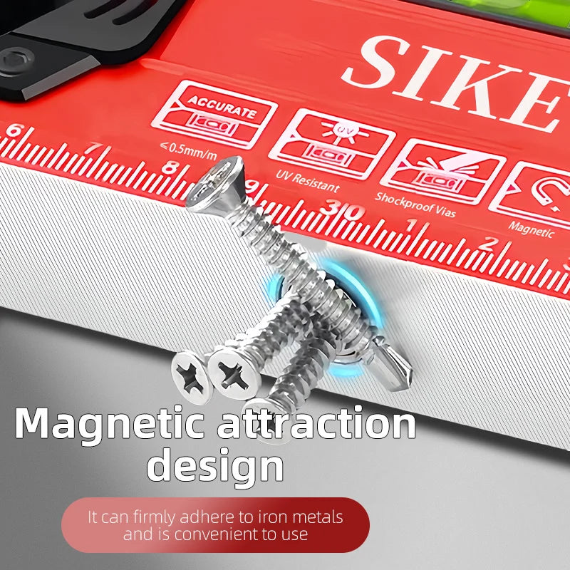 High Precision Industrial Digital Level Ruler Strong Magnetic Spirit Gauge with Aluminum Alloy Electronic Display Angle Ruler