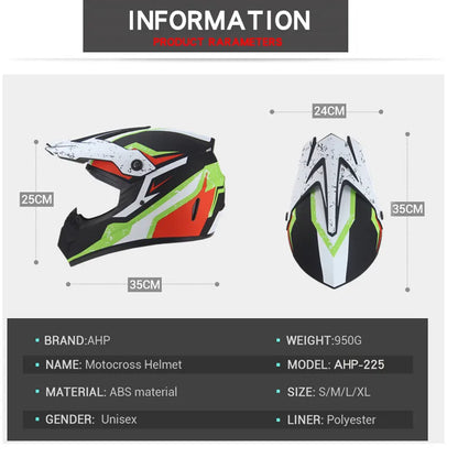 Professional Racing Casco Moto Off Road Helmet ATV Dirt Bike Downhill MTB DH Capacete Motocross Helmet With Mask Gloves Glasses
