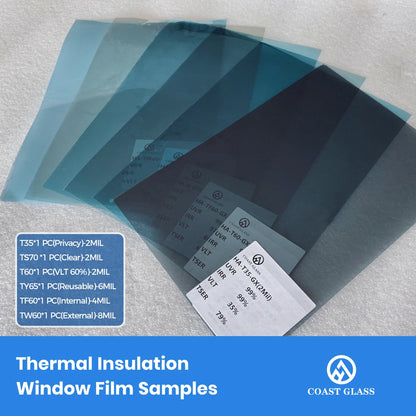 Rare Earth Window Insulation Film Thermal Insulation UV Protection Block IR 99% Black Blue Heat Rejection Window Film