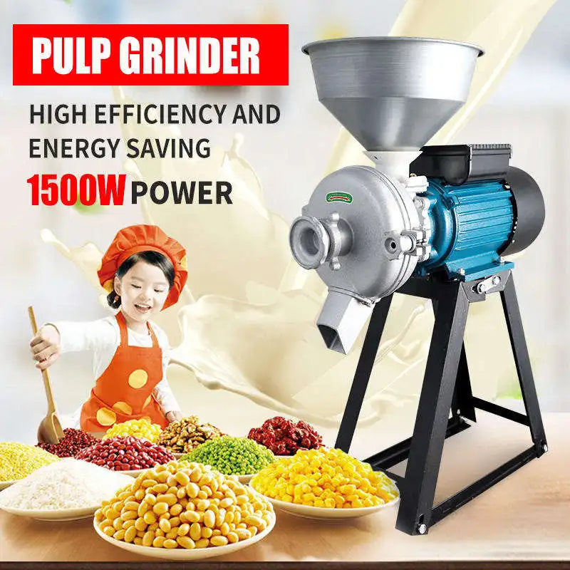 Commercial High Quality Stainless Steel Electric Tahini Grinder/Peanut Butter Pulping Machine