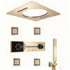 LED Full Body Smart Ceiling 4 Ways Function Digital Thermostatic Rainfall Waterfall Shower Jets System Set with Body Jets