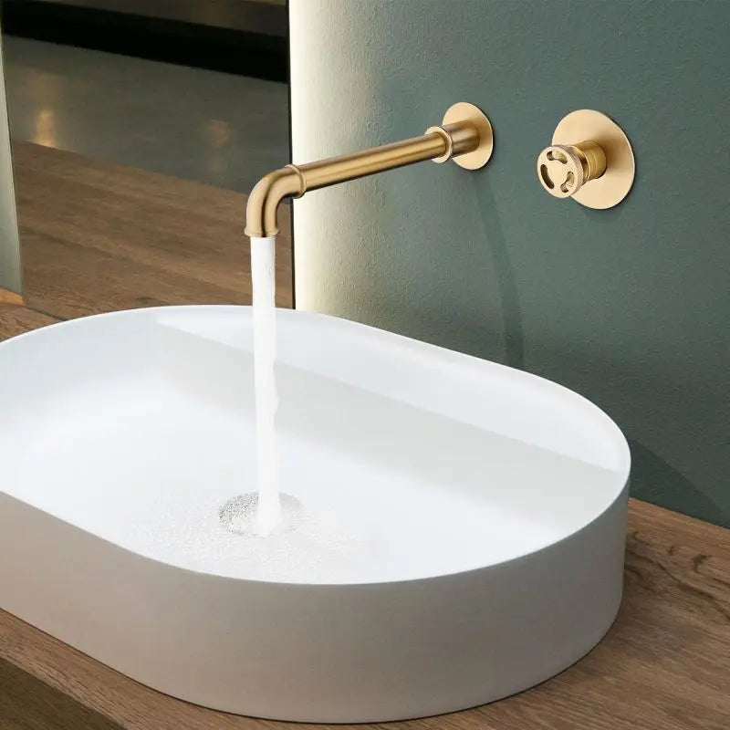 Trend Double Hole Single Handle Into Wall Bathroom Sink Faucet Supplier Robinets Unique Bathroom Faucets De De Modern MC Easy