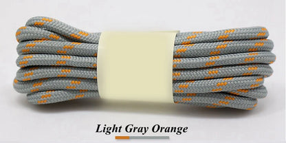 1Pair outdoor sport round shoelaces for boots hiking slip rope shoe laces sneakers shoelace strings100/120/140/160CM 19 Colors