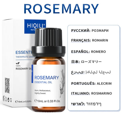 HIQILI Best Essential Oils ,100% Pure Nature for Aromatherapy | Humidifier, Massage,Diffuser, Skin & Hair Care,Perfume DIY-10ML