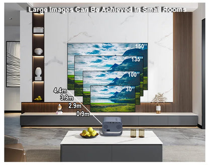 Everycom  K1W Portable Projector Android Wifi 3D Mini Projector Home Cinema Support 4K LED Home Video Projector