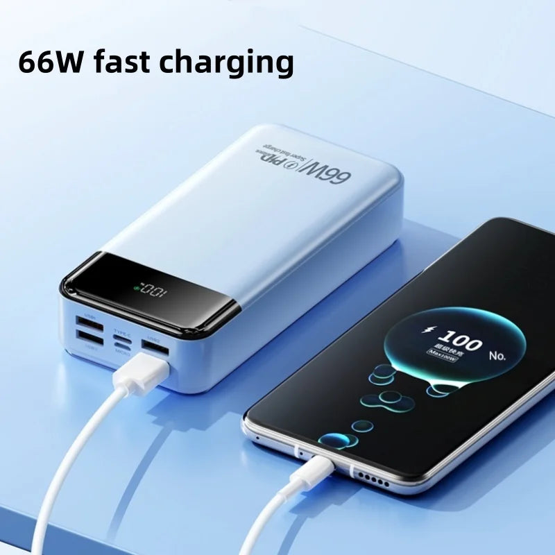 High Quality Portable Big Capacity 26800 Mah LED Digital Display 4USB Type-C Output  PD22.5W Fast Charging Power Bank 26800mAh