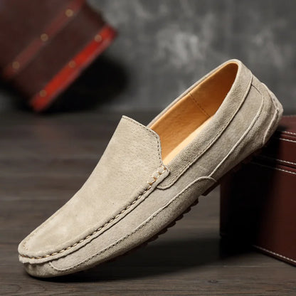 Suede Leather Man Loafers Luxury 2021 Casual Shoes For Men Boat Shoes Handmade Men Slipon Driving Shoes Male Moccasins Zapatos99