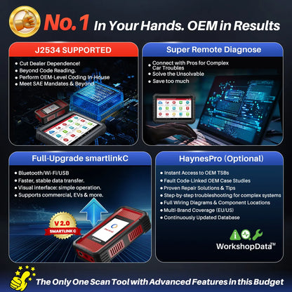 2026 LAUNCH X431 PRO3S+ ELITE V+ PRO Bi-directional Scan Tool with J2534 Protocols Topology Map Diagnostic Tool