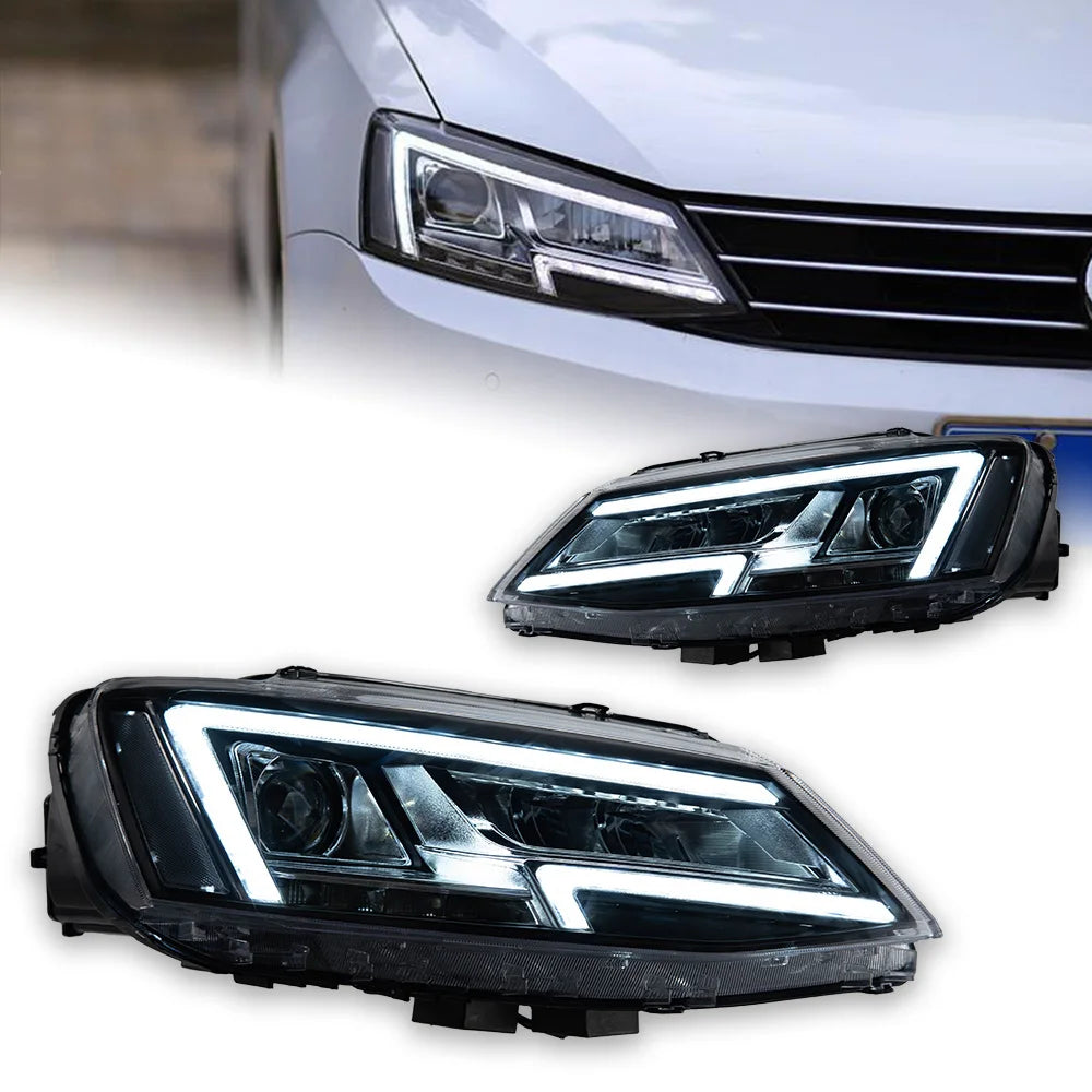 AKD Car Styling Head Lamp for VW Jetta MK6 Headlight 2011-2018 Jetta Projector Lens Front Lights Signal Automotive Accessory