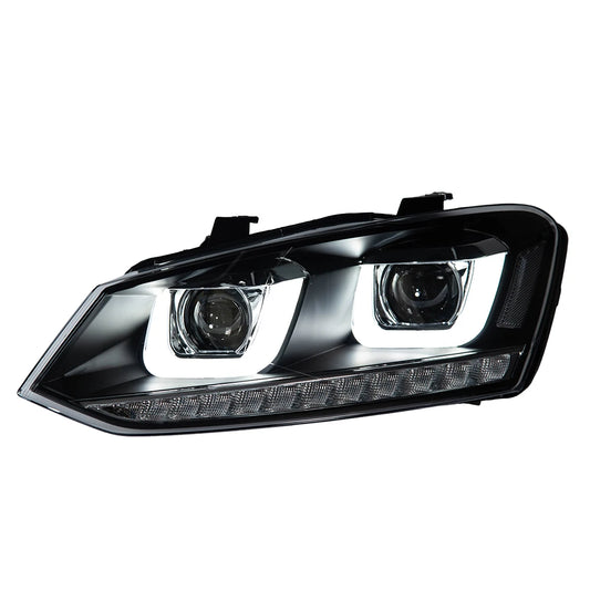 2PCS Car Styling Head Lamp for Polo 2011-2018 Led Headlight Projector Lens Front Lights DRL Signal Automotive Accessory by PDG ibma