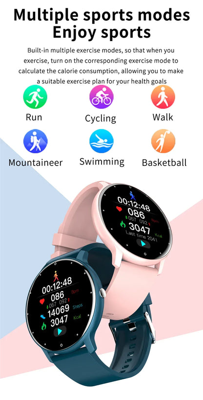 LIGE 2024 Smart Watch Men 1.28" Full Touch Bracelet Fitness Tracker Sports Watches Bluetooth Call Smart Clock Women Smartwatch