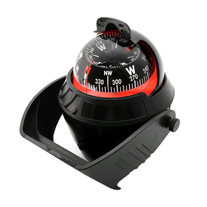 1pc Electronic Navigation Compass Sea Marine Pivoting Compass Camping Gear With Magnetic Declination Adjustment For Car Ship