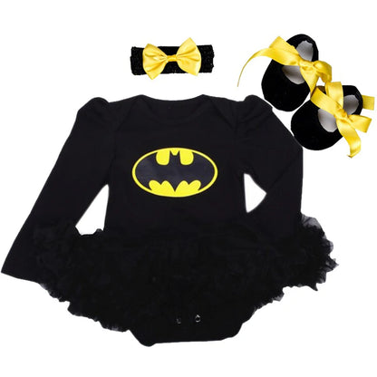 0-2Y 3pcs Girl Baby Summer Suit Novelty Costume Newborn Clothing Sets Bebe Dress Toddler Clothes Party Cosplay Gift 3 6 9 12 18M