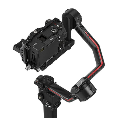 A6700 Camera Cage with Top Handle and Cold Shoe for A6700 Aluminum Alloy Anti-Scratch DSLR Rig Kit Accessories