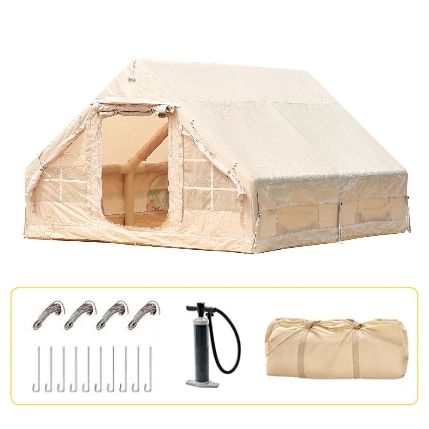 Camping Tent Outdoor Overnight Portable Inflatable Fully Automatic Quick-open Rainproof Lightweight for Wilderness