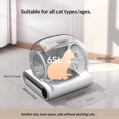 2026 Hot Sale EU Stock Direct Dispatch Smart Cat Toilet Electric Self-Cleaning