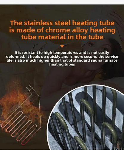 Harvia Stainless Steel Solid Spruce Wood Dry Steam Furnace Modern Design Household and Commercial Sauna Room Heating Equipment