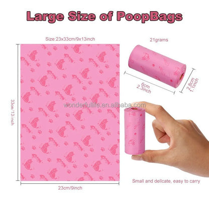 OEM  ODM Pet Poop Bag Eco Corn Starch Poop Bag Dog Poop Bags Biodegradable for Dogs