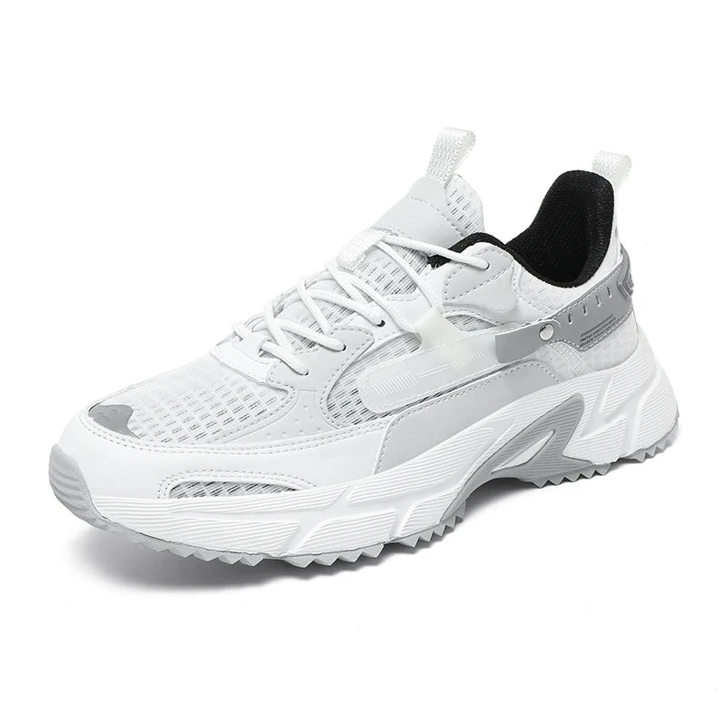 MOQ 1 Brand Logo Custom Plus Size US 13 14 EU 47 48 Man Casual Sports Sneakers Blank Mesh Leather Running Walking Shoes for Men