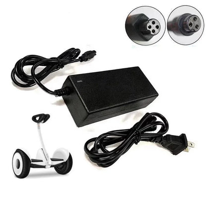 Replacement 63v 1a Electric for Xiaomi Ninebot Scooter Charger with 3pins and 4pins