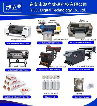 Sea Ship DDP 60CM DTF Powder Shaker and Dryer Machine Small Oven Machine for for Double XP600 I3200 I1600 Inkjet DTF Printers