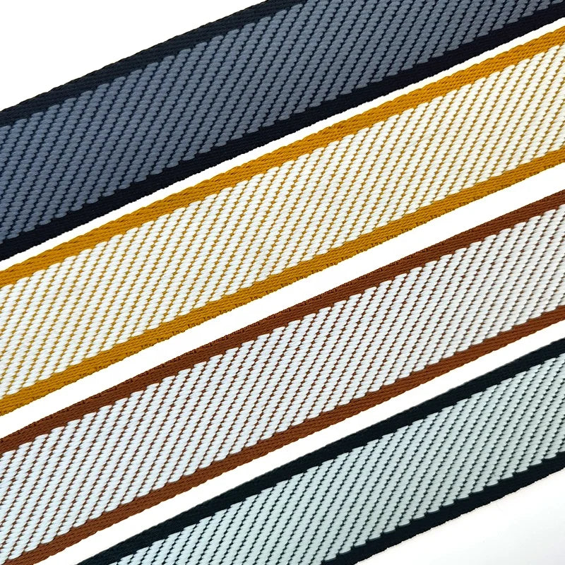 Factory Custom Jacquard Webbing Custom logo Polyester Webbing Bag Shoulder Belt Custom Clothing Accessories Webbing