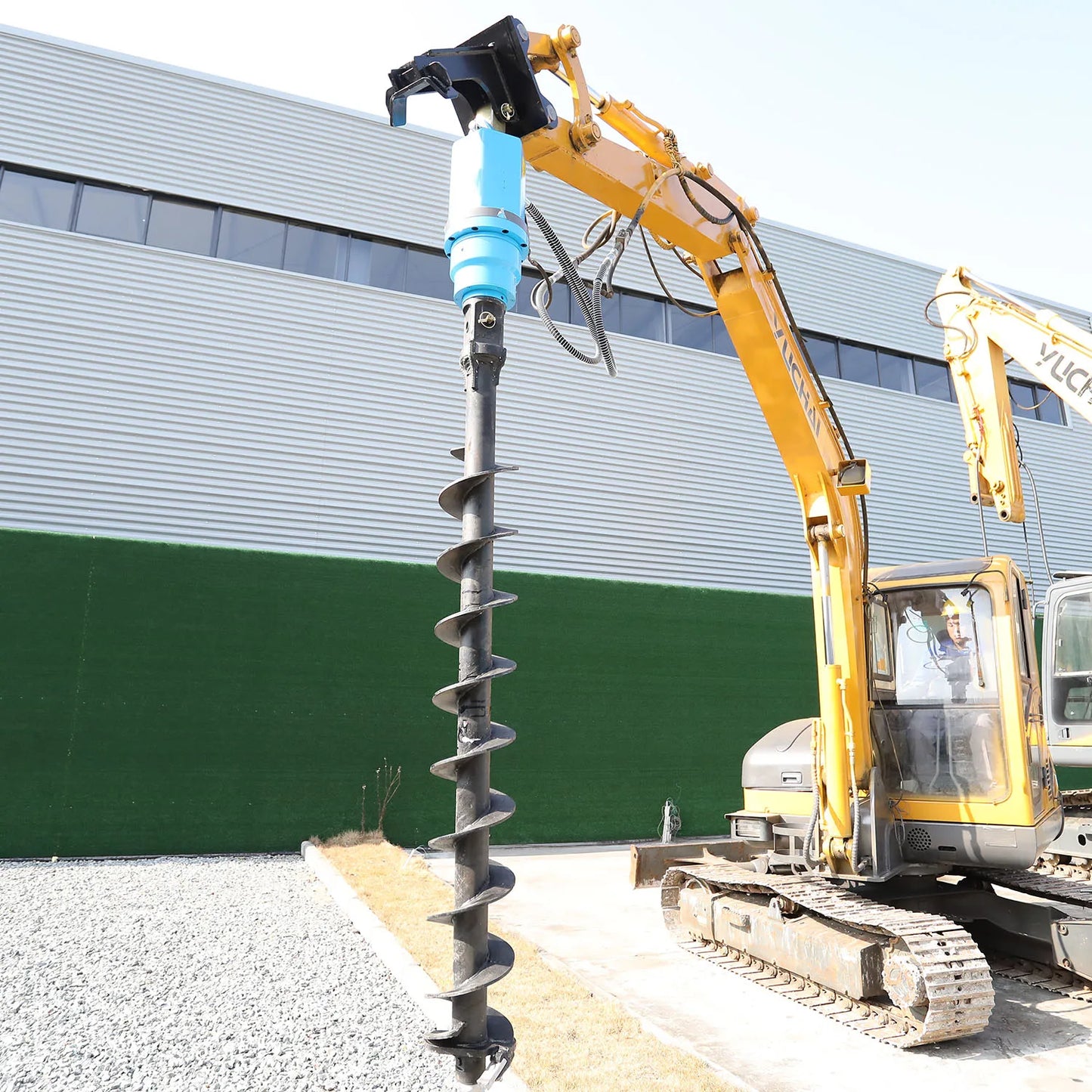 YA18000 Top-level High Quality Hydraulic Earth Auger Spiral Drilling Digga Auger Excavator Auger Attachment