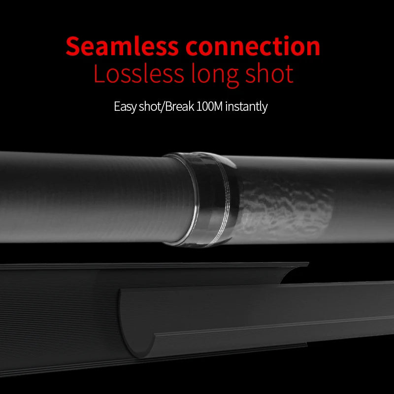 High Quality Carbon Spinning Rod 2.4m-5.4m Super Light 5/6/7/8 Sections Telescopic Long Handle Carbon Fiber Fishing Rod