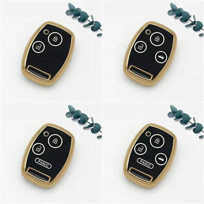 New for Honda Fit TPU Car Key Case Shell Cover Protective Key Fob Bag for Accord Civic CRV CR-V Pilot Insight Ridgeline