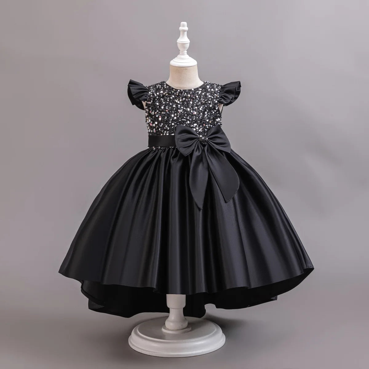 Girls Ready Made New Style Fashion Sleeveless Children Wedding Party Dresses Flower Puffy Frocks