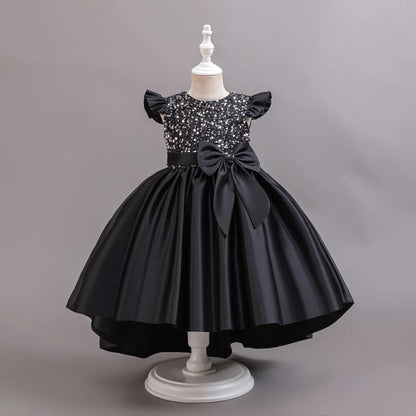 Girls Ready Made New Style Fashion Sleeveless Children Wedding Party Dresses Flower Puffy Frocks