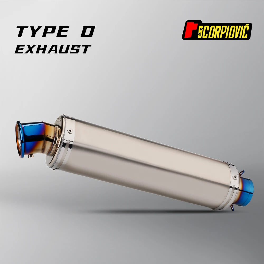 36-51mm STB Universal Motorcycle Exhaust Pipe Muffler Carbon Fiber Escape Moto  for RC390 Z800 GSXR750 TMAX530 XMAX300 250 CBR50