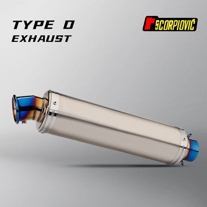 36-51mm STB Universal Motorcycle Exhaust Pipe Muffler Carbon Fiber Escape Moto  for RC390 Z800 GSXR750 TMAX530 XMAX300 250 CBR50