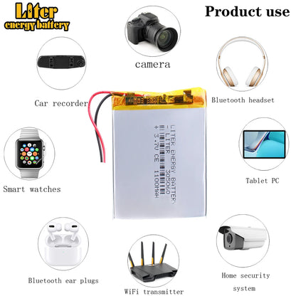 High Quality  305060 1100mah  3.7v Rechargeable Lithium-ion Battery