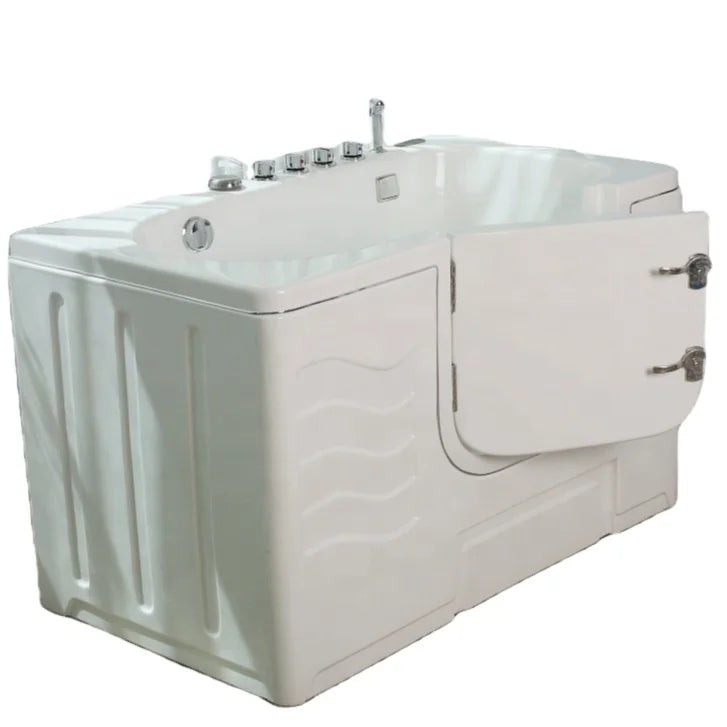 Modern Design Portable Rectangle Machine Air Massage Eco-Friendly Acrylic Large Dog Wash Station Free Standing Dog Spa Bathtub