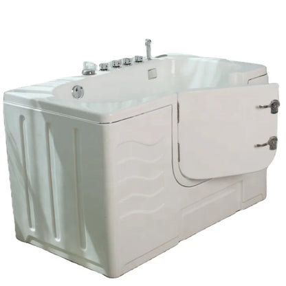 Modern Design Portable Rectangle Machine Air Massage Eco-Friendly Acrylic Large Dog Wash Station Free Standing Dog Spa Bathtub