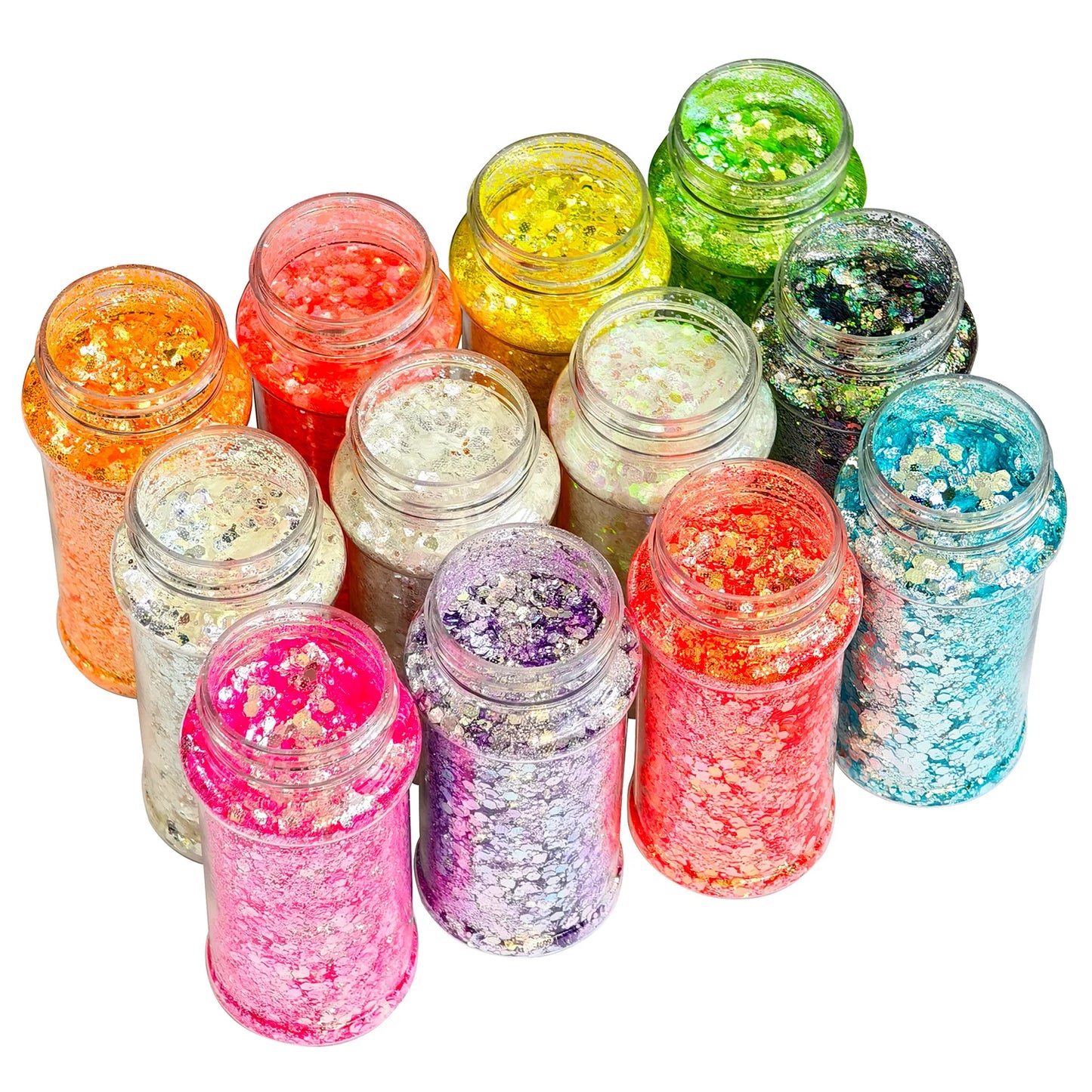Free Shipping 2oz Shaker Bottle Jars Christmas Chunky Mix Glitter for Snow Globe Tumbler Cups
