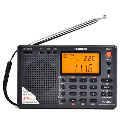 Tecsun PL-380 DSP professional Radio FM/LW/SW/MW Digital Portable Full Band Stereo Good Sound Quality Receiver PL380