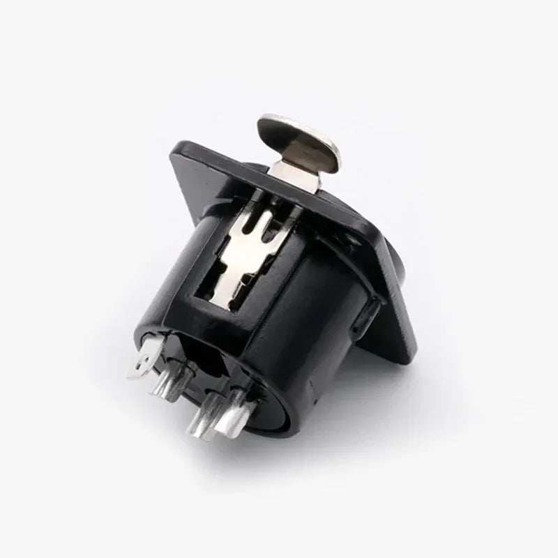 1pc 3pin XLR female socket connector, for Microphone/MIC, Panel Mount, Metal Shell +Copper Contact